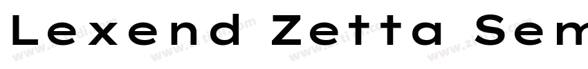 Lexend Zetta SemiBol字体转换